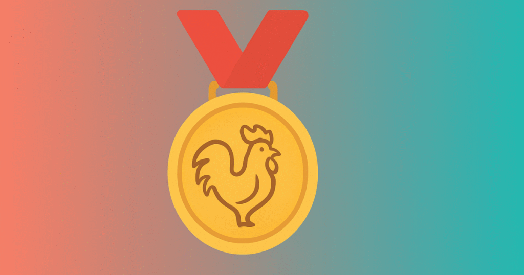 Sabung Ayam Juara100.org Medal
